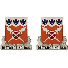 133rd Signal Battalion Unit Crest (Distance No Bar)